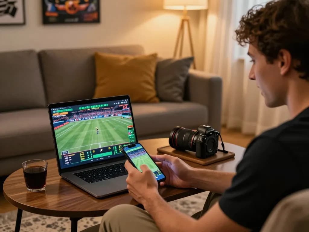 Engaged player placing bets on F168 sports betting app during live game.