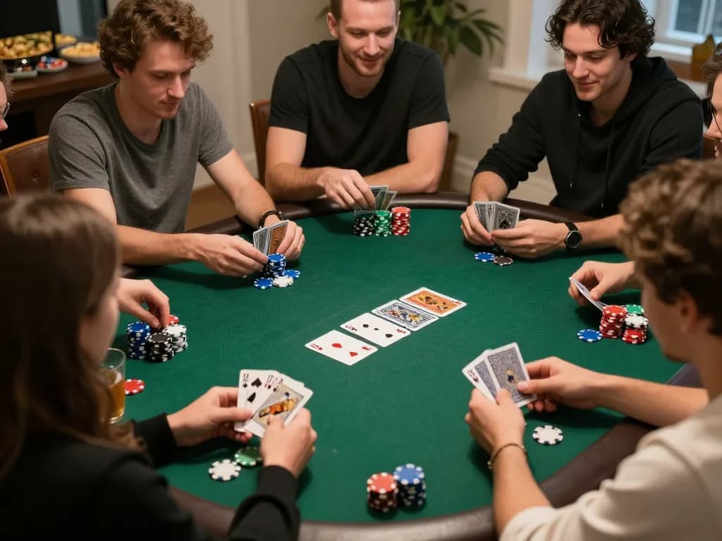 Thưởng thức đá gà thomo HD với bạn bè trong một đêm poker tại nhà đầy thú vị