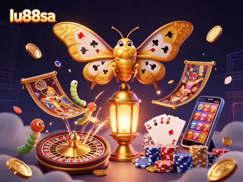 Unleash winning moments with lu88sa in a vibrant casino scene loaded with exciting elements.