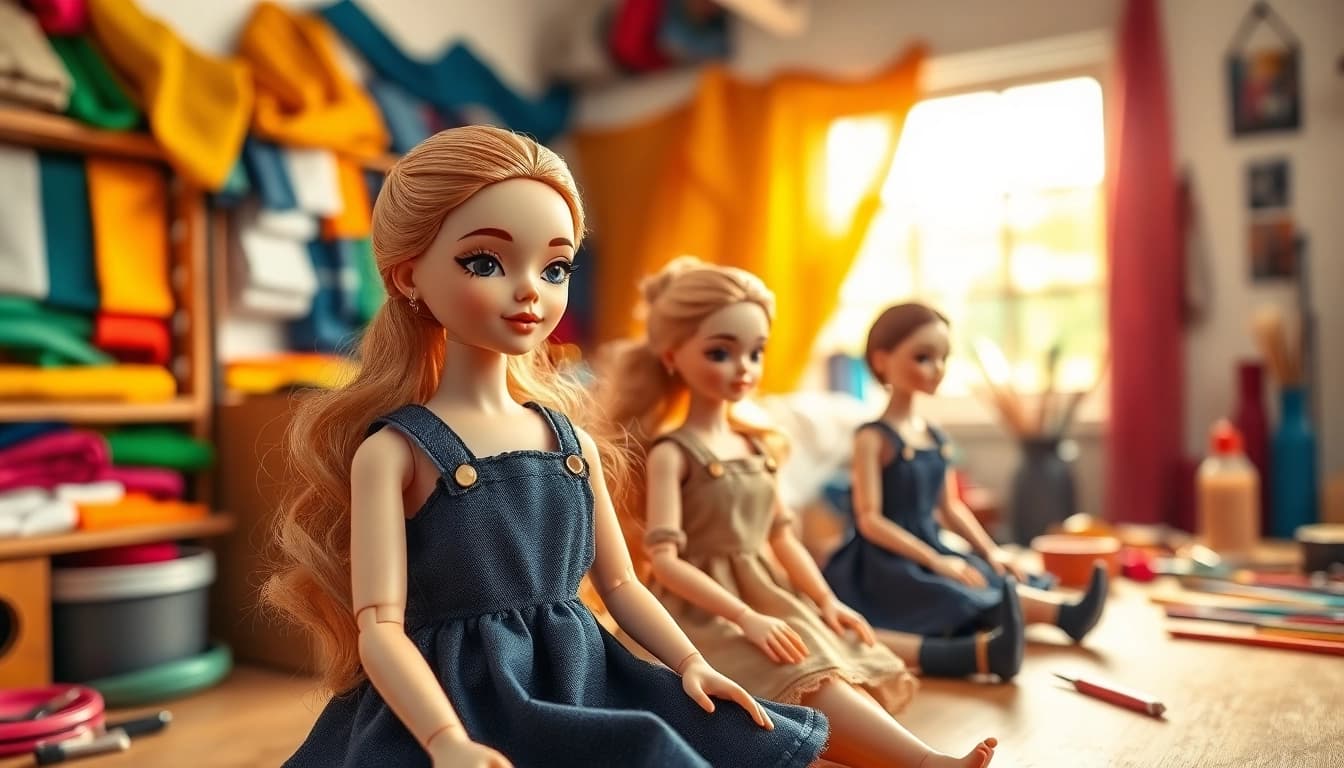 Gestalte einzigartige Gutdolls mit exquisiten Details und lebendigen Farben im Studio.