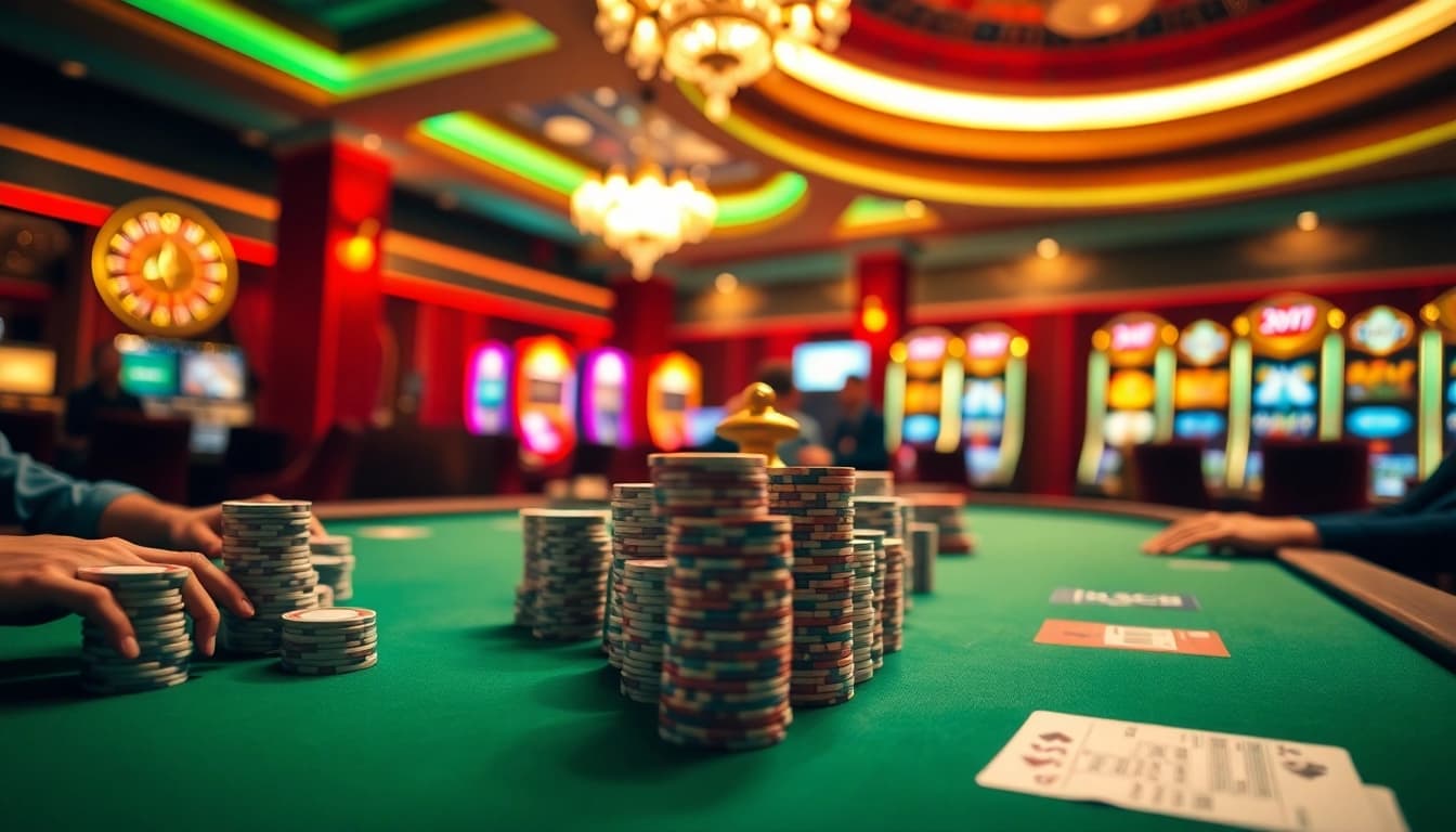 Experience high-stakes excitement at https://c168.today/ with this vivid casino poker scene.