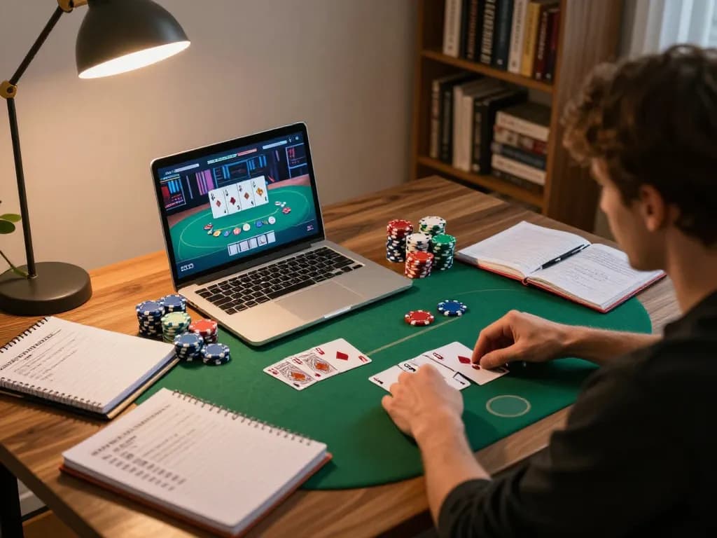 Engaged player enjoying poker on RR88 platform, showcasing vibrant online gaming atmosphere.