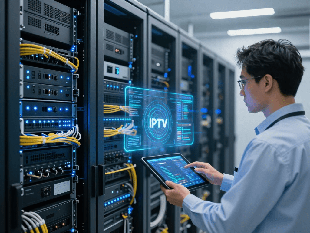IPTV reseller dashboard showing advanced cloud computing features, software development tools, and innovative technology integration.