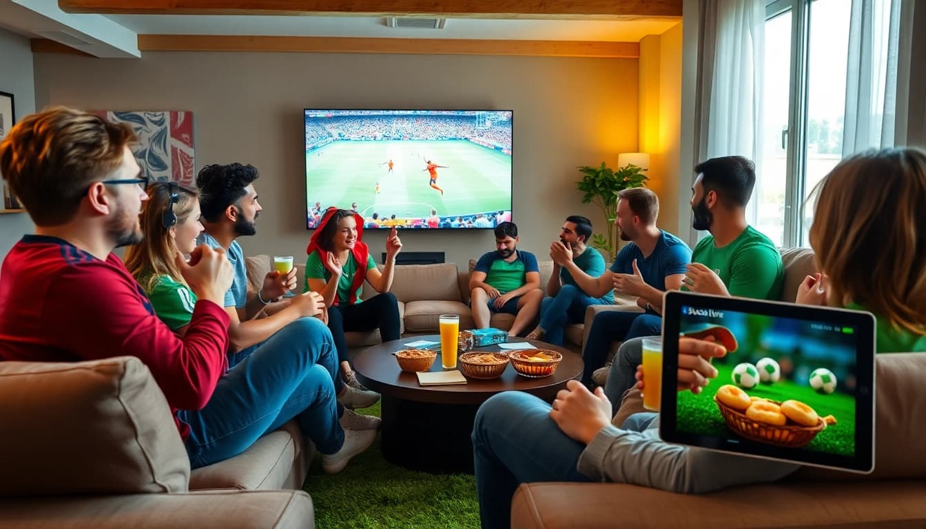 Thrilling live football streaming experience at https://socolive.network/ with fans enjoying quality entertainment.