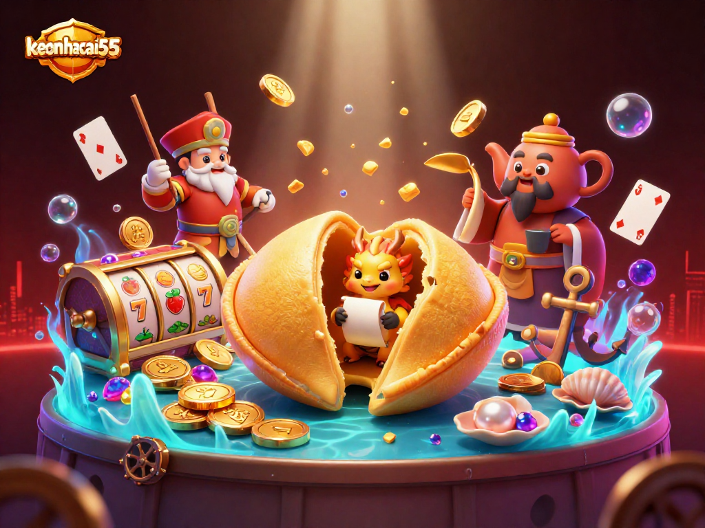 Engage with keonhacai55 through vibrant 3D casino illustrations showcasing excitement and winnings.