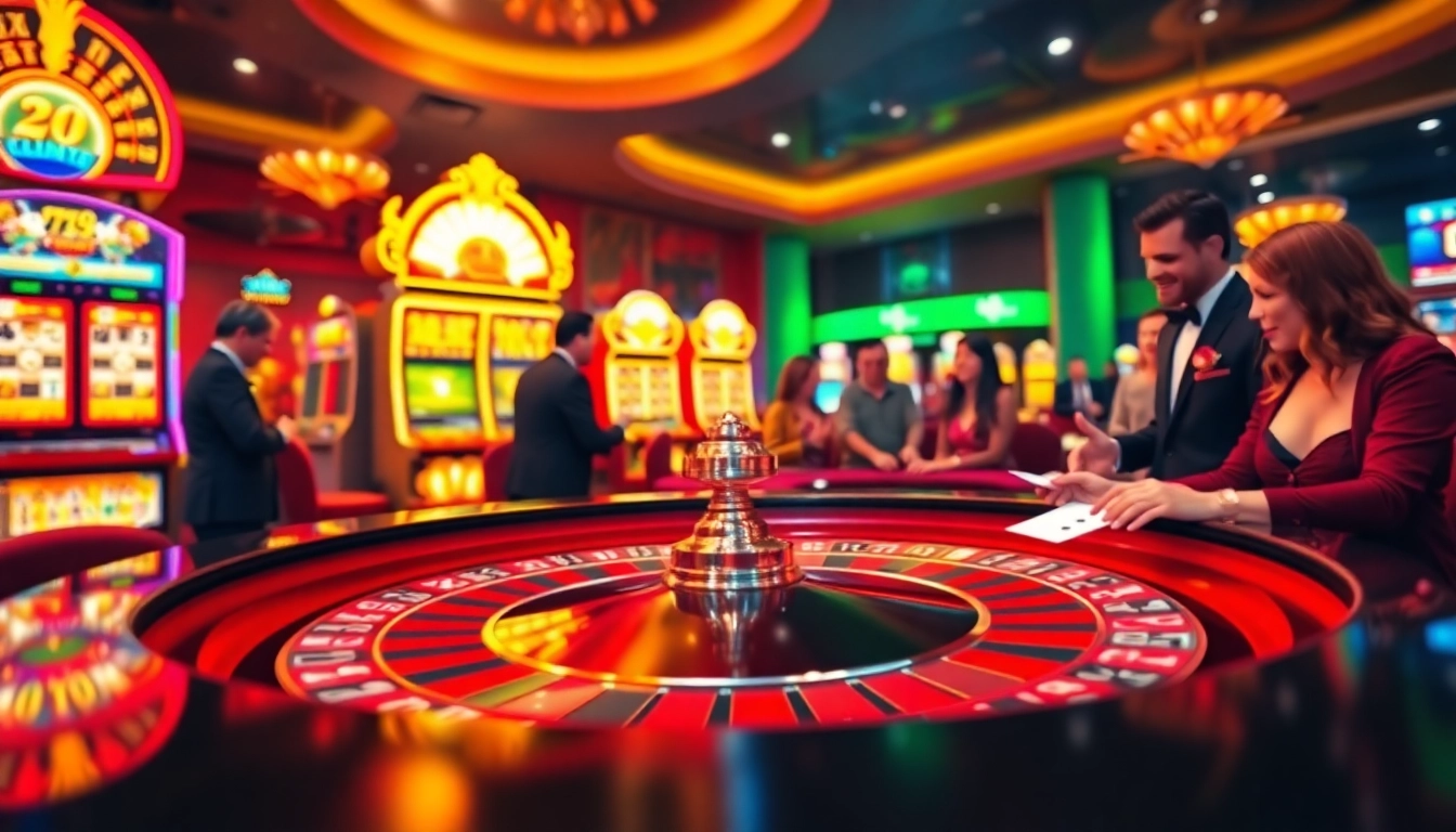 Experience the thrill of winning at the hz88 casino with engaging roulette tables and vibrant slot machines.