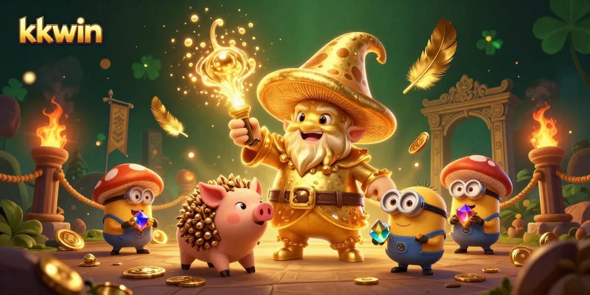Experience thrilling gaming action with kkwin in a magical casino environment full of treasures.