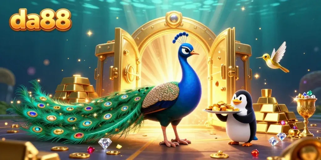 Experience da88 thrilling gaming atmosphere with vivid characters and sparkling treasures.