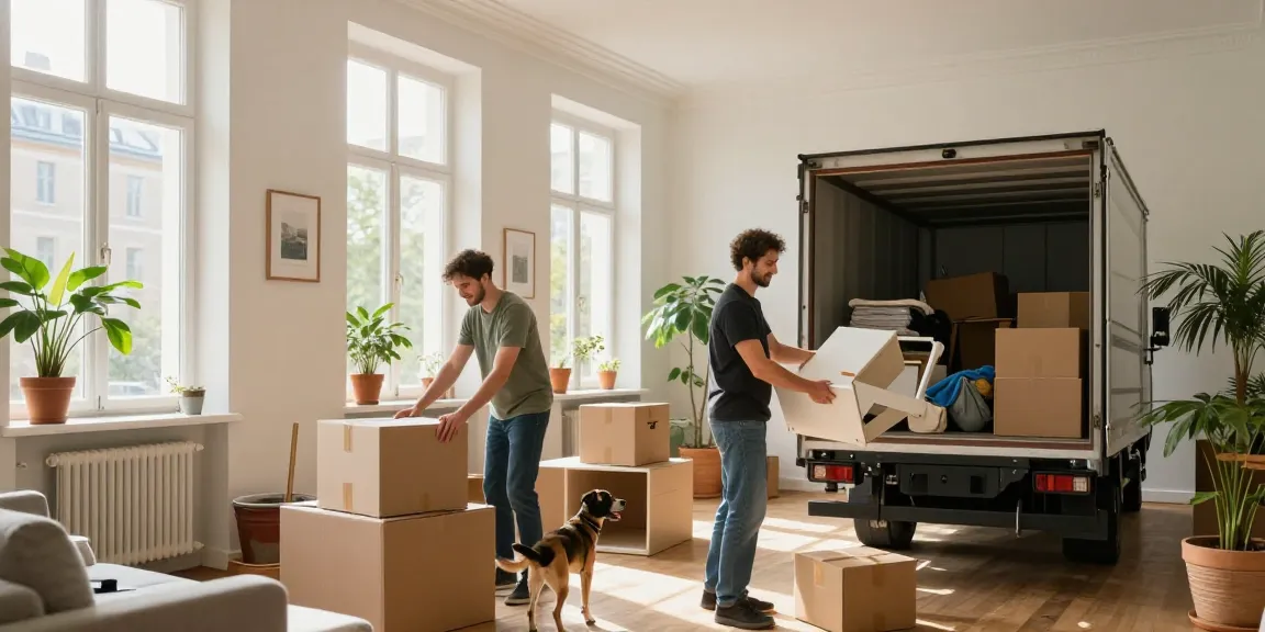 Professionelles Wohnungsauflösung in Berlin Mitte mit freundlichem Team bei der Arbeit