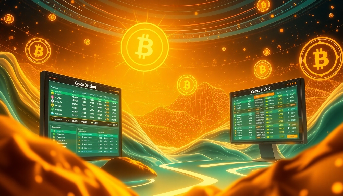 Engage with an innovative crypto betting platform showcasing live betting odds and digital currency transactions.