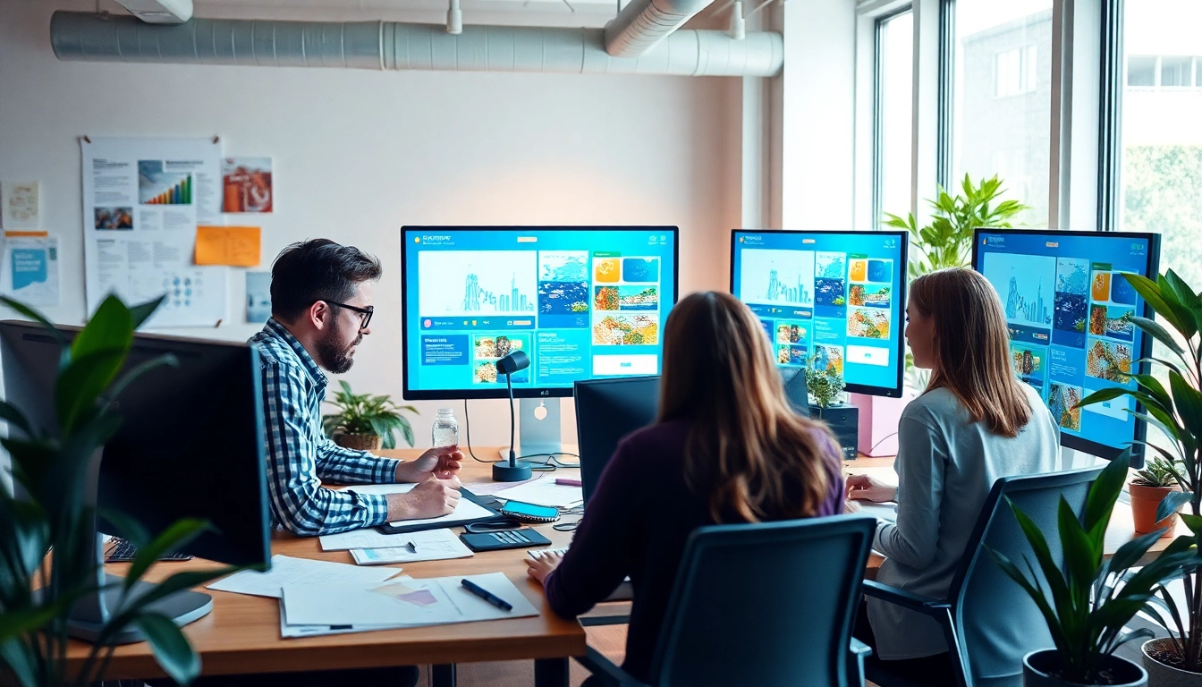 Webdesign Braunschweig erleben Sie kreative Zusammenarbeit in einem modernen Büro.