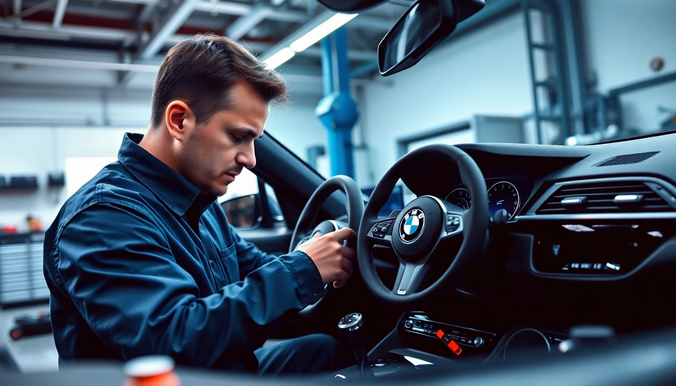 BMW Codierer nutzt modernste Werkzeuge zur Analyse eines BMW-Fahrzeugs