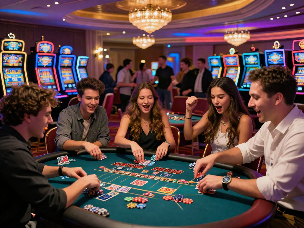 Experience the excitement of rokok88 alternatif in a vibrant casino scene.