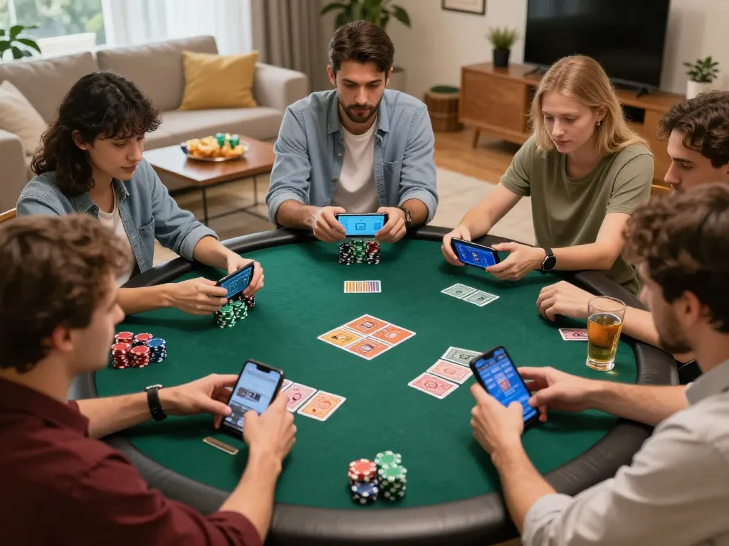 Players enjoy exciting online poker strategies with da 88 on mobile devices in a cozy atmosphere