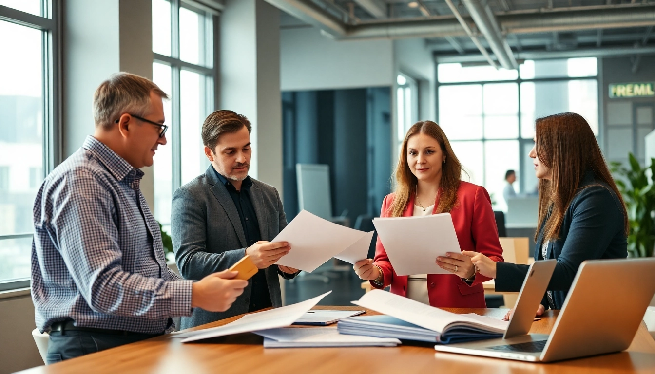 Headhunter Ingenieure analysiert Bewerbungen in einem modernen Büro.
