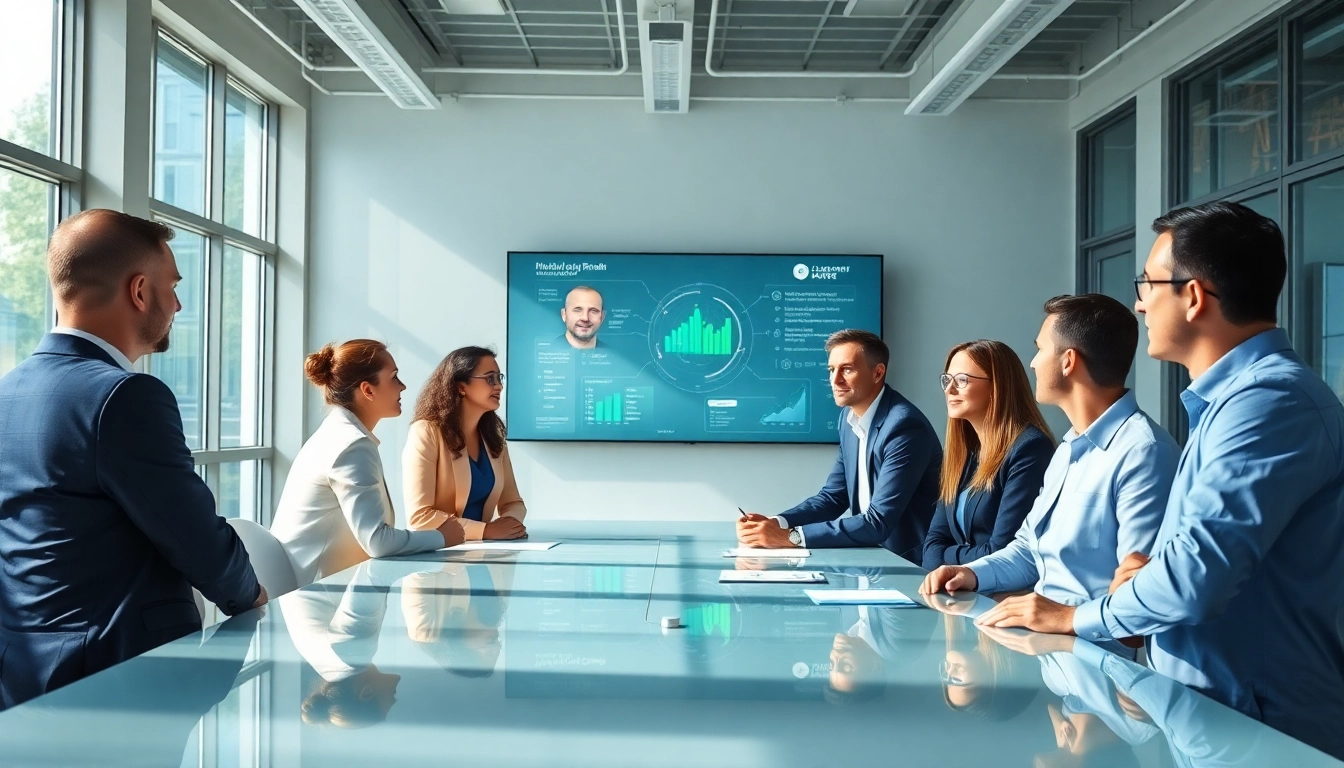 Global Health and Safety Consultants collaborating in a modern workspace, emphasizing teamwork.
