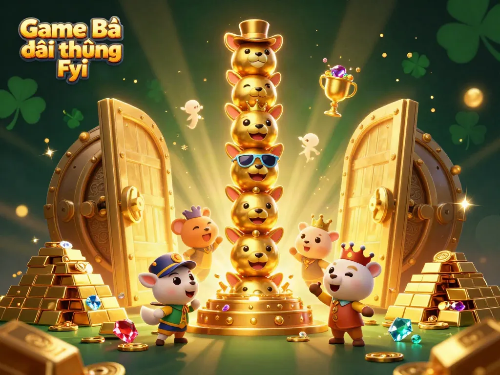 Spin and win with Game Bài Đổi Thưởng Fyi: A captivating casino treasure scene full of excitement!