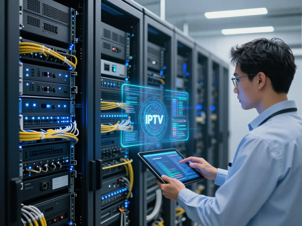 IPTV reseller dashboard showing advanced cloud computing features, software development tools, and innovative technology integration.