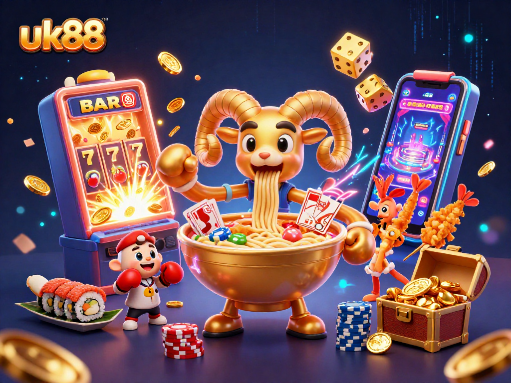 Experience thrilling gameplay at uk88 with dynamic 3D casino elements and vibrant characters.