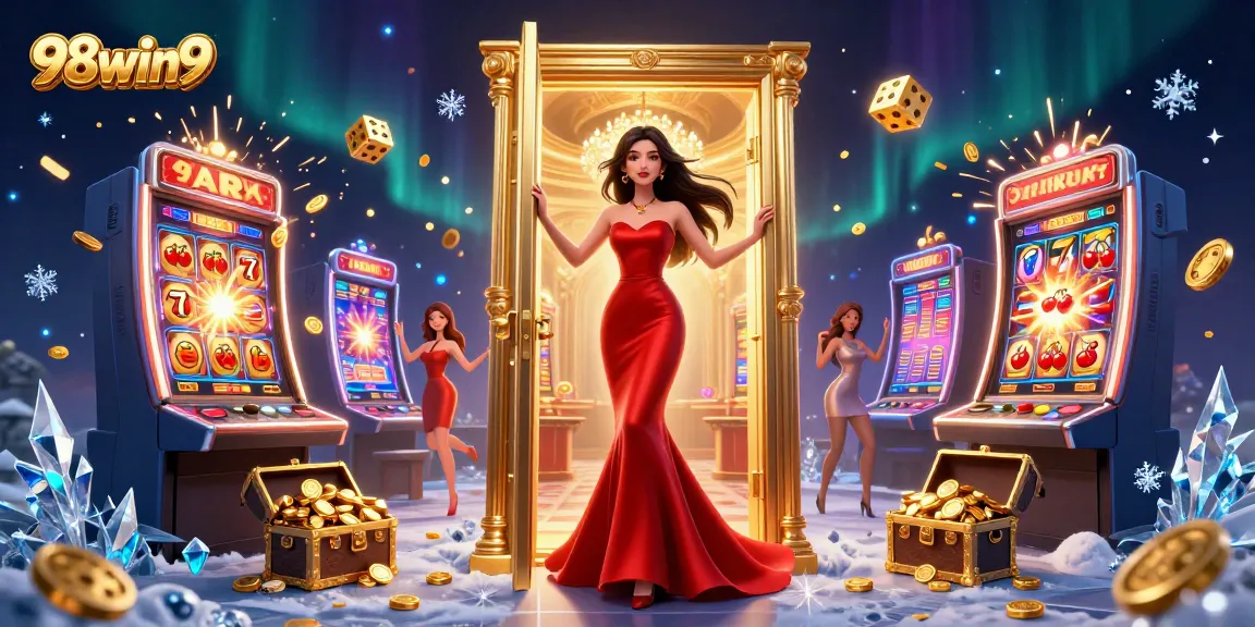 Experience thrilling jackpots and vibrant gameplay with 98win9 at a luxurious casino setting.