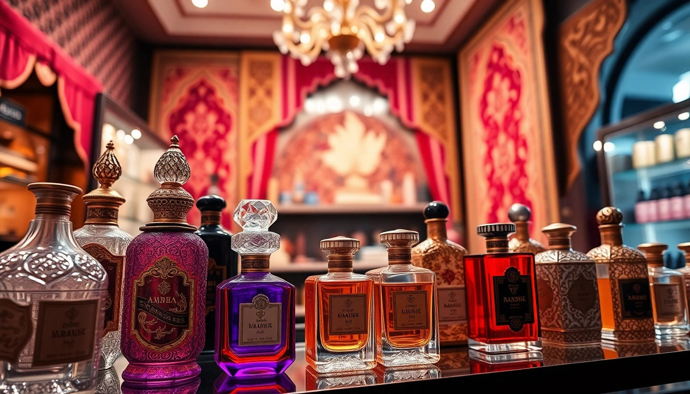 Marabika präsentiert eine exquisite Auswahl an arabischen Parfums mit kunstvollen Flakons.