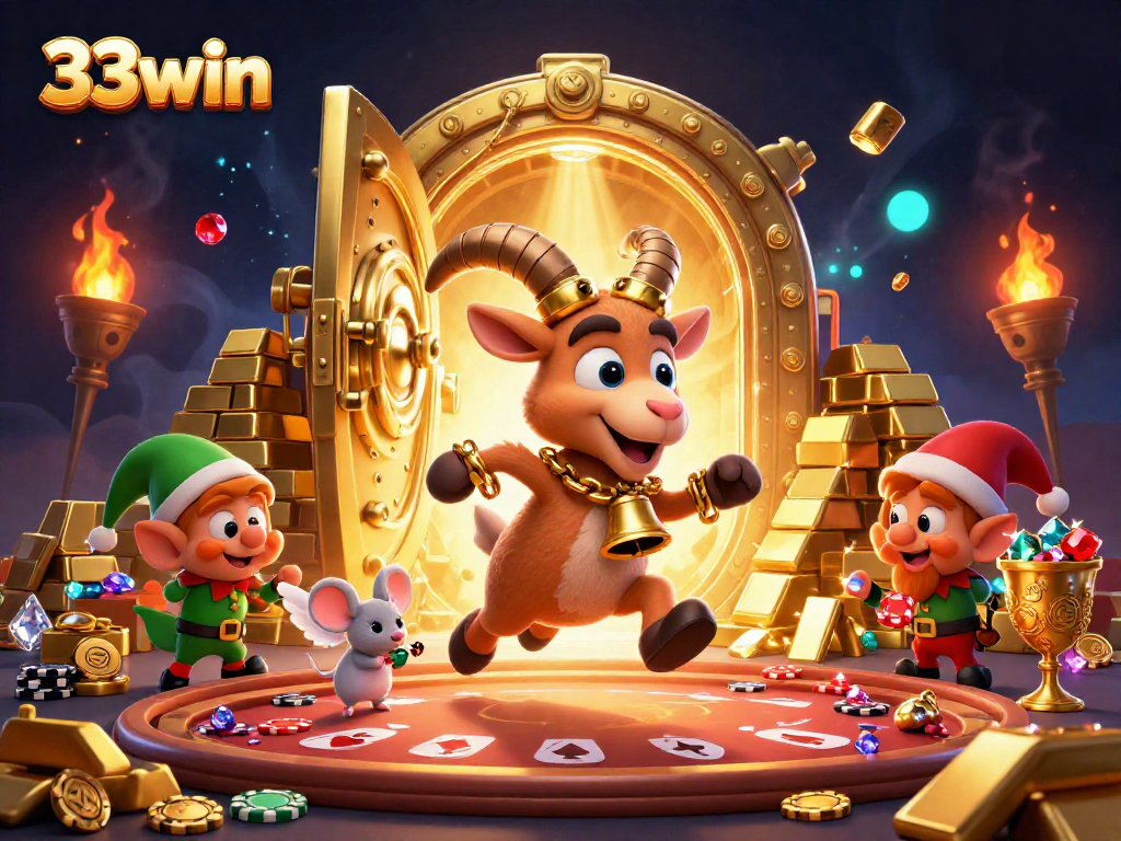 Experience excitement at the 33win holiday-horror casino, filled with treasures and playful chaos.