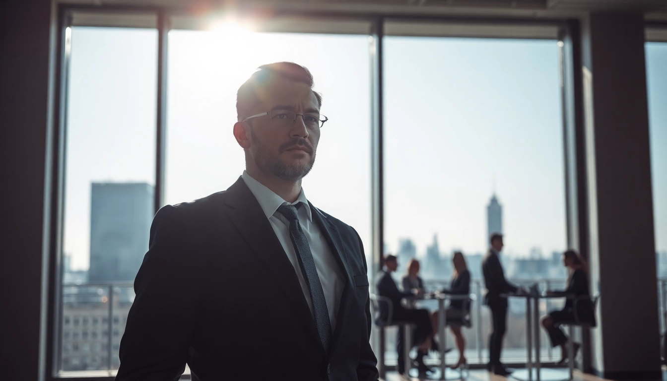 Professioneller Headhunter Berlin in modernem Büro mit Skyline im Hintergrund
