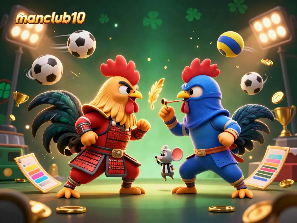 Experience thrilling action in manclub10 with fighting roosters in a dynamic betting scene.