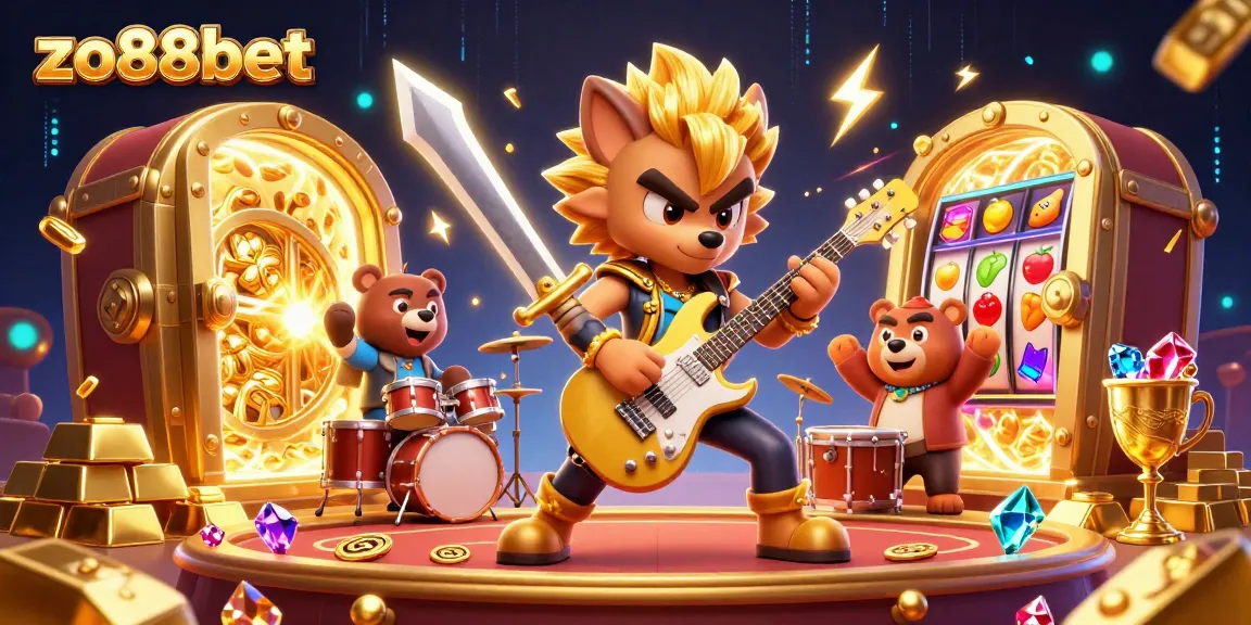Experience the thrill of jackpot spinning at zo88bet with dazzling treasure and fun characters