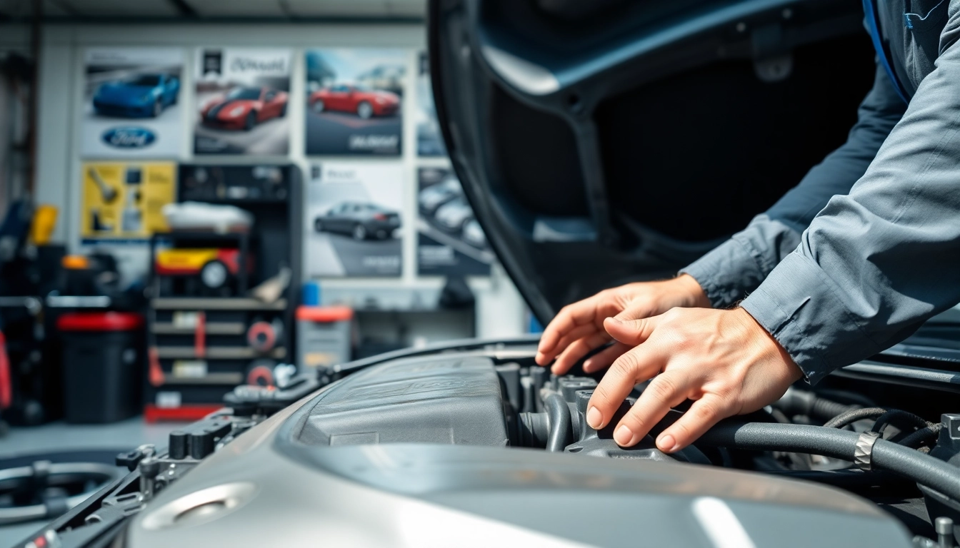 Motorschaden Ankauf: Mechaniker prüft beschädigtes Auto in einer professionellen Werkstatt.