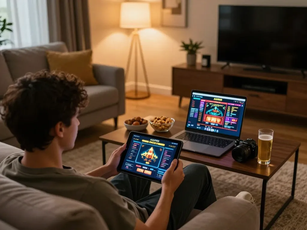 Engaging gameplay experience at ALO789 feedback platform in a cozy home setting.