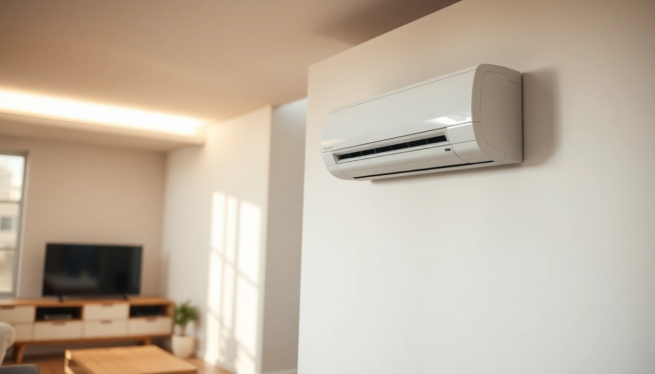 Discover Klima kosten insights with an energy-efficient air conditioner in a stylish living room.