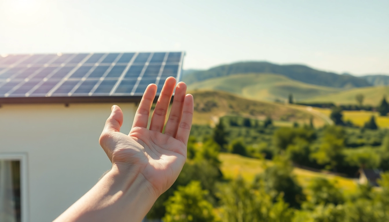 Optimiertes Zuhause mit Photovoltaik kaufen und installieren lassen: Moderne Solarpaneele strahlen im Sonnenlicht auf einem gepflegten Dach.