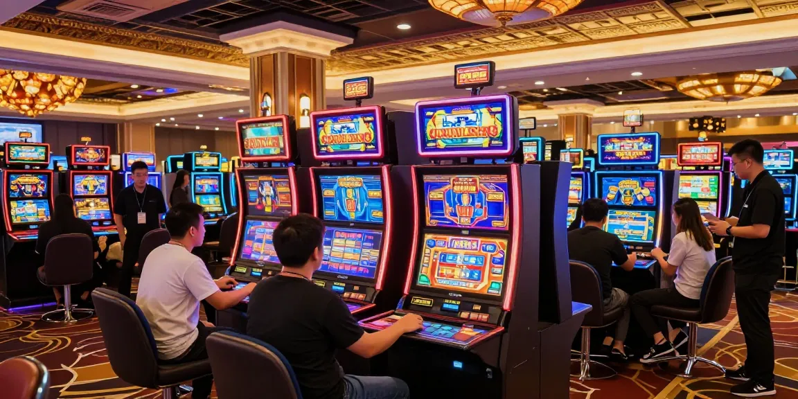 Experience the excitement of rokok88 rtp at a vibrant gaming venue with enthusiastic players.
