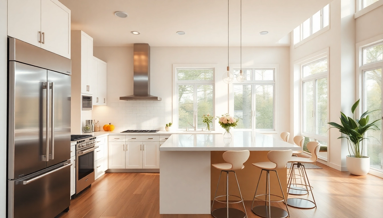 Beautifully remodeled kitchen showcasing modern design features, ideal for remodeling inspiration.