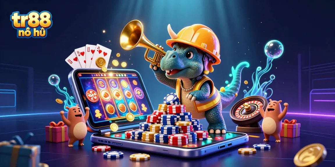 Experience thrilling tr88 nổ hũ with vibrant visuals showcasing a dynamic slot gaming scene.