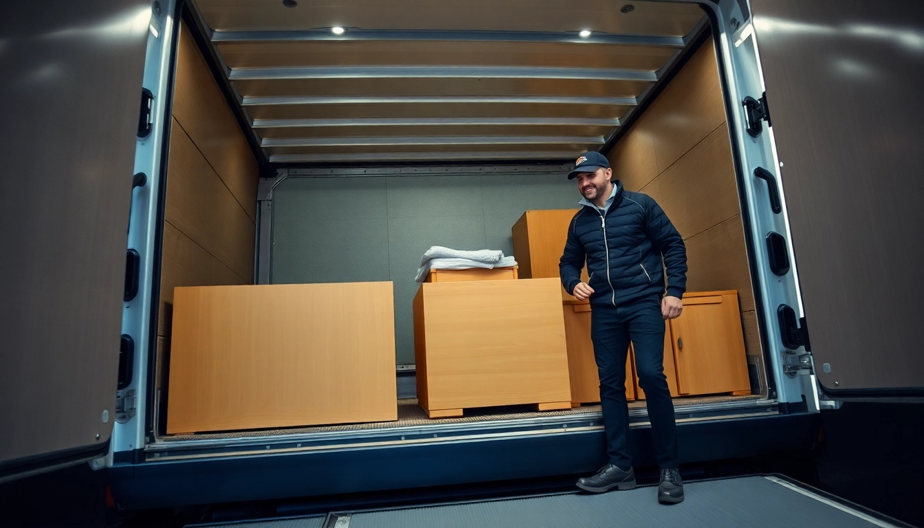 Umzugsunternehmen im Saarland – Professionelles Team beim Möbelverladen in ein Umzugsfahrzeug.