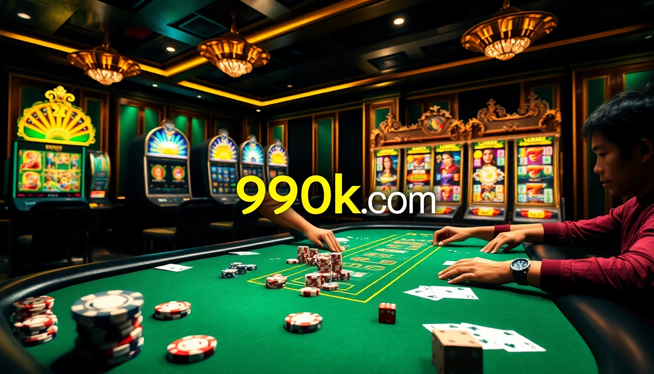 Players enjoying high-stakes poker and slot games at 99ok.co.im's premium online casino.
