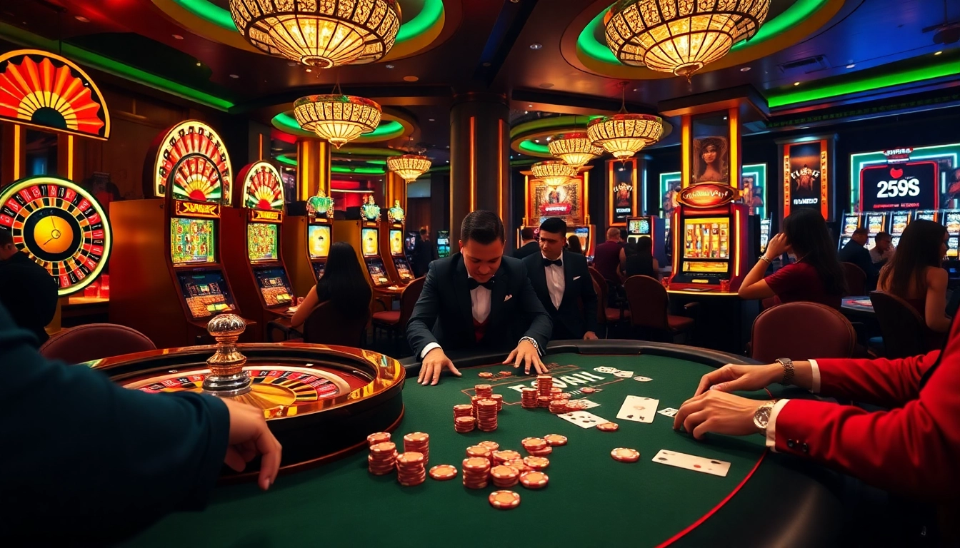 Experience the thrill of winning at Trang chủ Luck8 with vibrant casino visuals and excitement.
