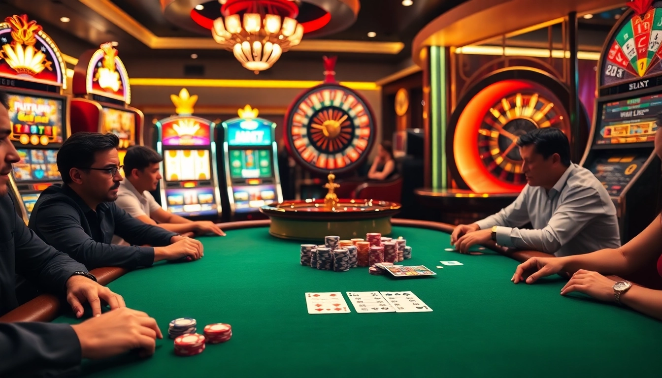 Engage in thrilling poker games at https://tg88.sale/ with vibrant chips and a lively casino atmosphere.