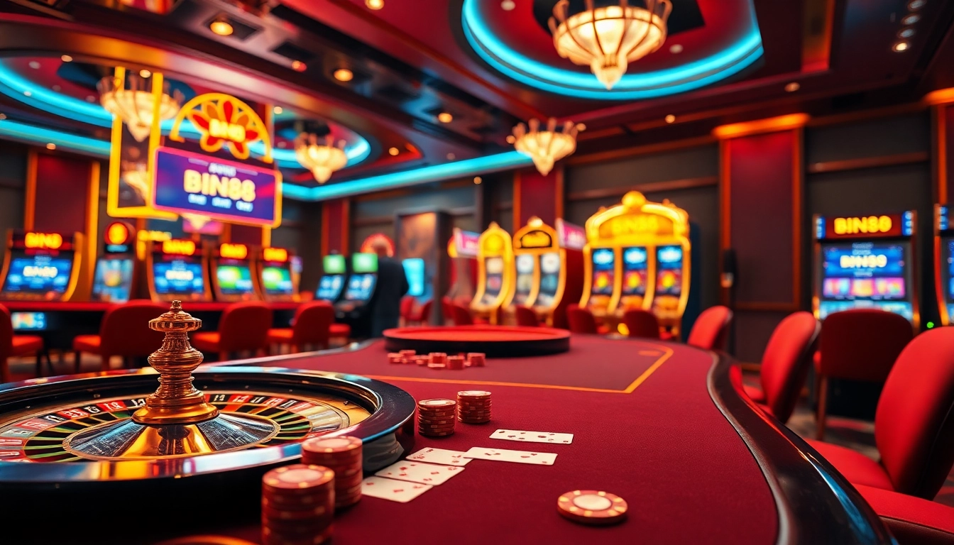 Experience the excitement of gambling at Bin88 with vibrant casino activities and luxurious surroundings.