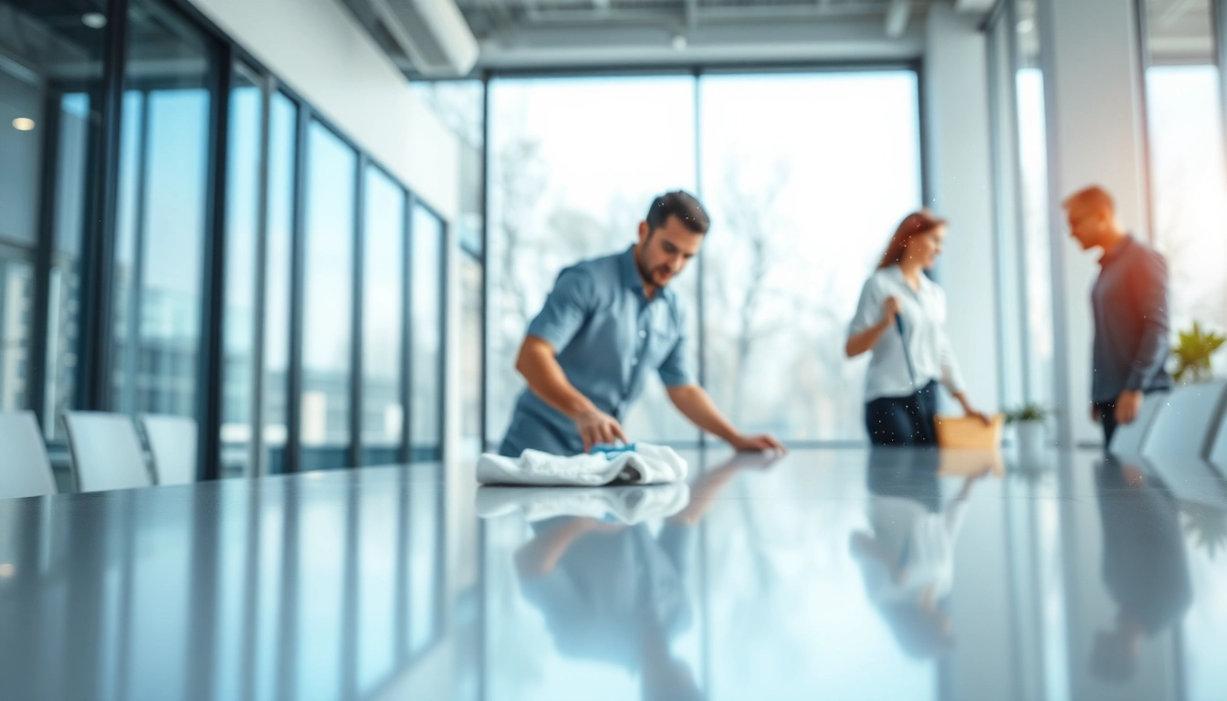Effektive gebäudereinigung münchen durch professionelles Reinigungsteam in modernen Büros.