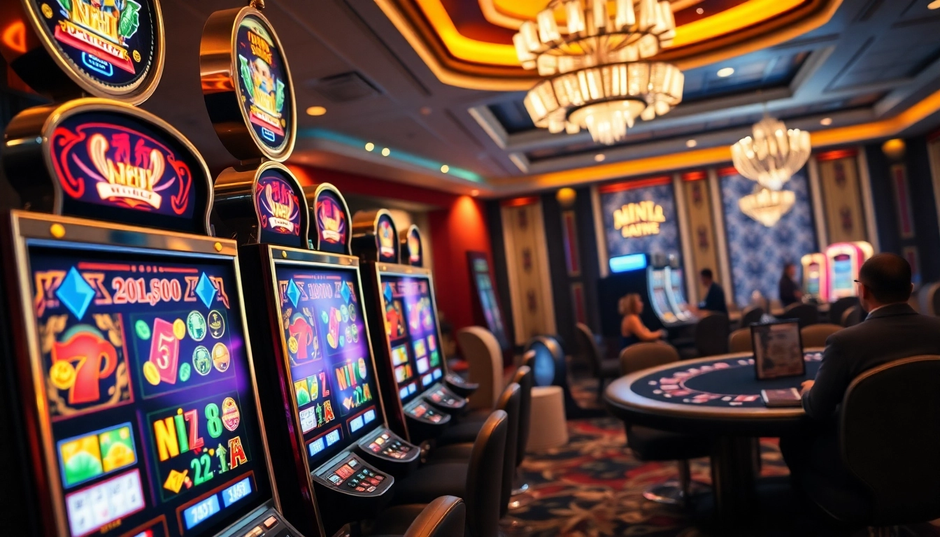 Experience the thrill of nổ hũ with vibrant slot machines and exciting casino visuals