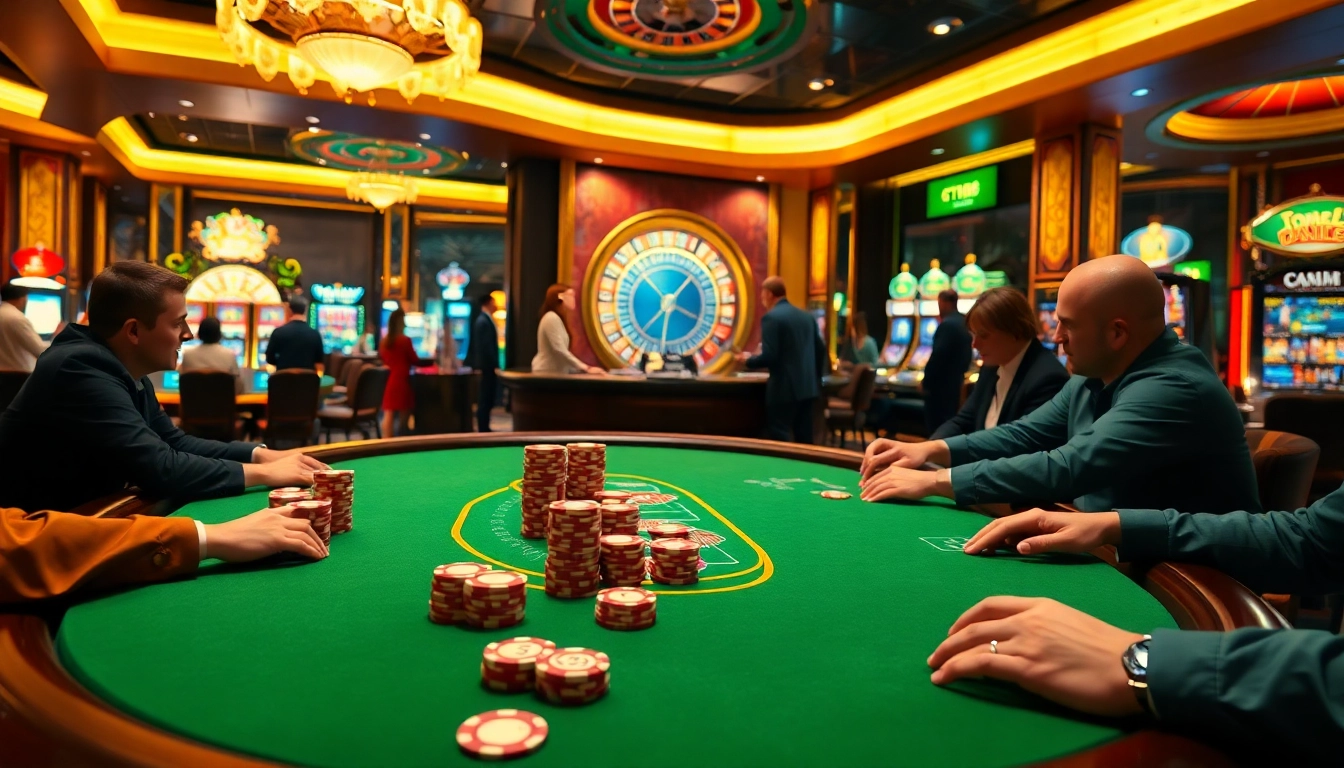 Experience the thrill at tt88 com with an engaging high-stakes poker scene highlighting action and excitement.