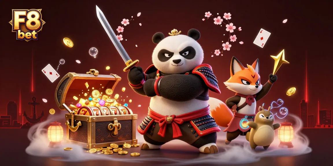 Join the excitement of F8 bet with vibrant, dynamic casino action featuring iconic characters.