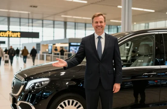 Privater Flughafentransfer mit professionellem Fahrer in Frankfurt - Limousinenservice Frankfurt Flughafen, vertrauenswürdiger Anbieter.